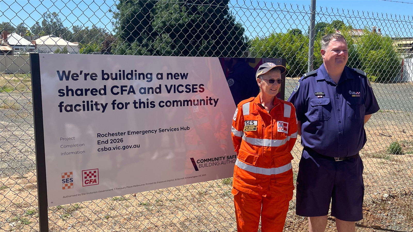 SES Controller Judith and Rochester Captain Luke Warren